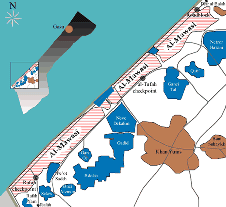Map of Al-Mawasi